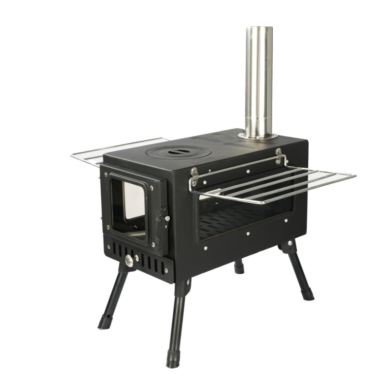 TE220CW2 Portable Wood Stove with Heat Resistant Glass Window