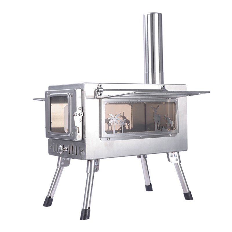 TE220SDW2 Compact Portable Wood Stove for Cooking 