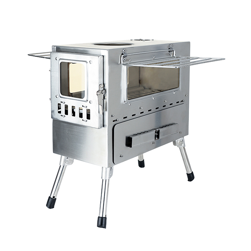 OV210B Wood Stove with Oven for Camping Cooking