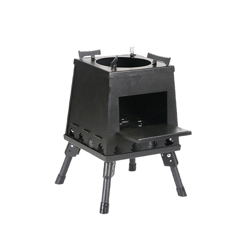 TO220CB Wood Burning Camp Stove for Outdoor Cooking and Camping