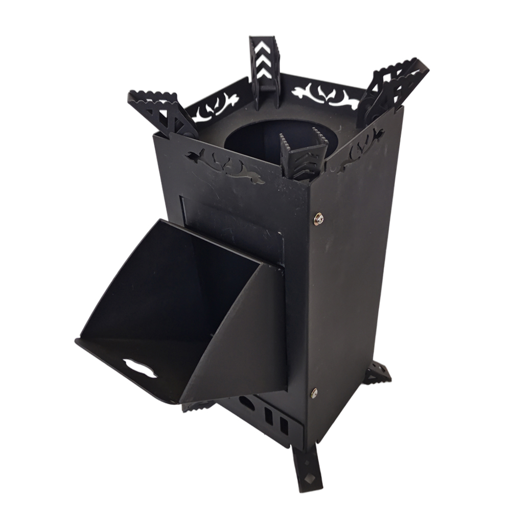 RO140C Wood Burning Portable Rocket Stove Bushcraft, Hunting and Off Grid Adventures