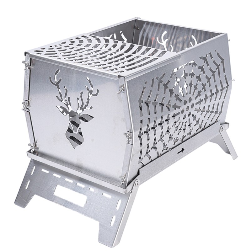 FP240S Premium Stainless Steel Fire Pit for Backyard Entertainment