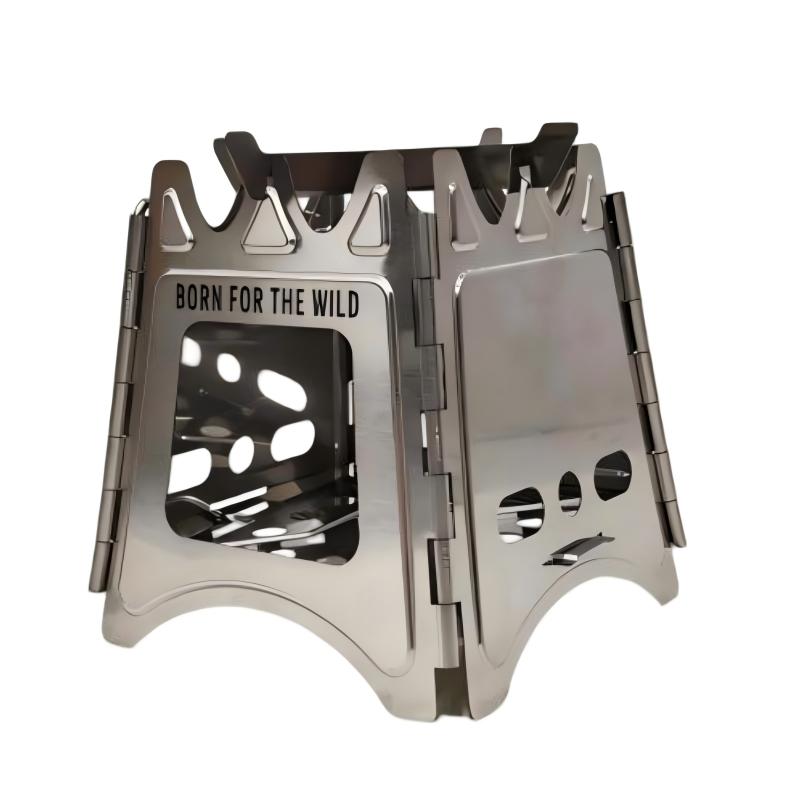 Lightweight Foldable Titanium Stove for Camping