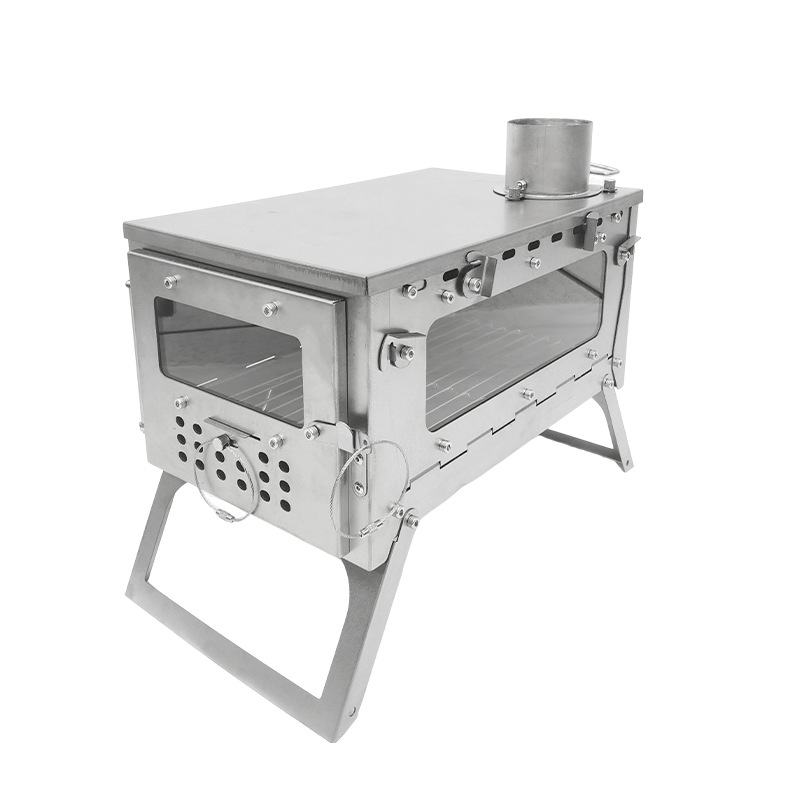 Titanium Folding Wood Stove with High Efficiency Combustion