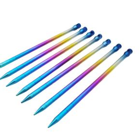 MONPLORER Heavy Duty Titanium Tent Stakes for Camping and Outdoor Use